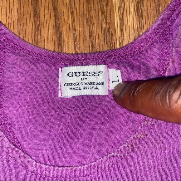 Guess USA Violet Sleeveless Top.  George’s Marciaxd vintage - Picture 6 of 7